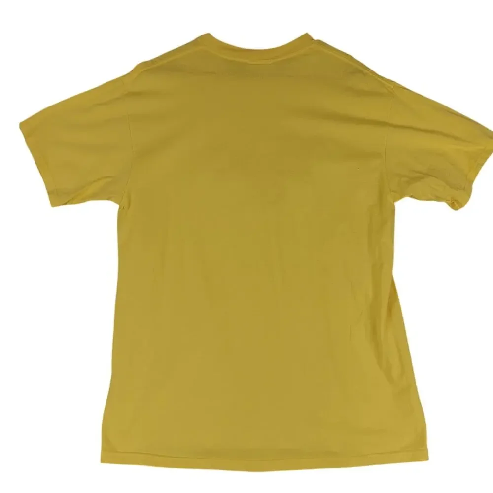Cheek-O Sportswear Tee Womens‎ XL Yellow Embroidered Fish Go For It! USA Made - Picture 2 of 11